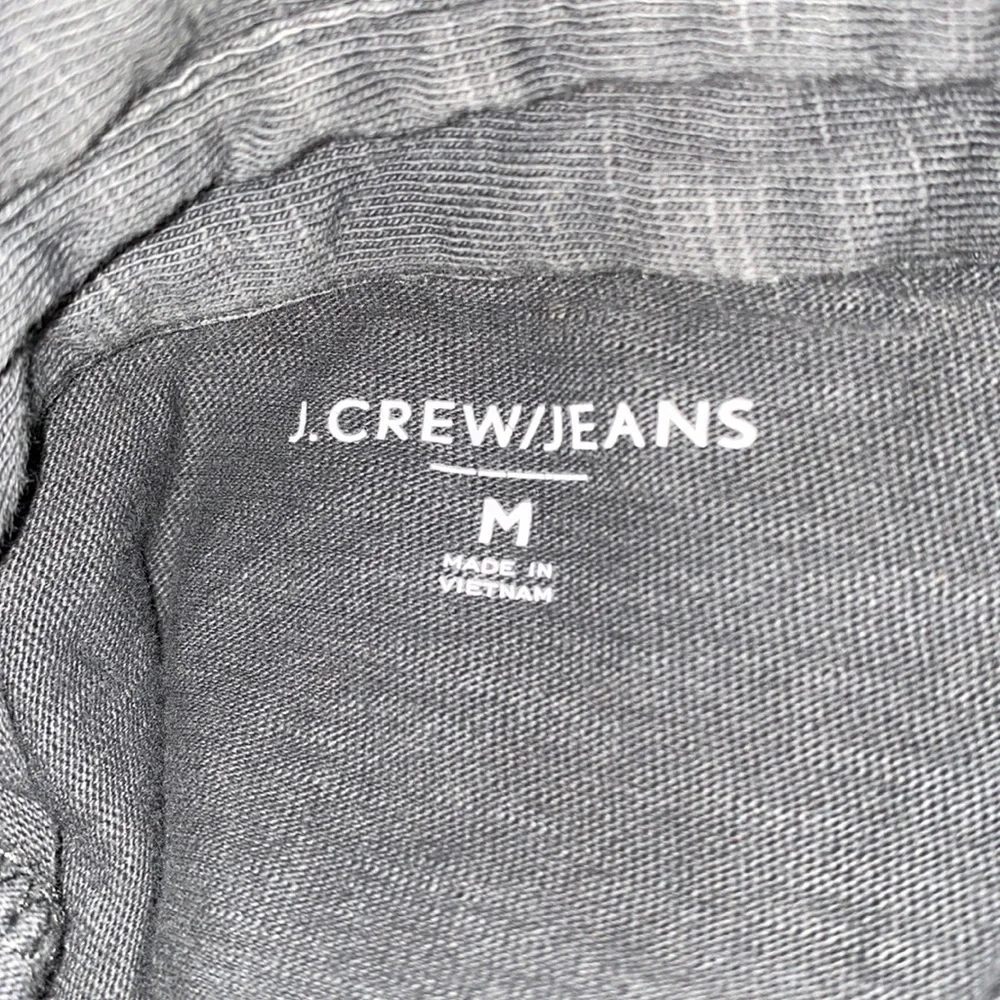 J.CREW / JEANS long sleeve 3 button collar chest pocket charcoal gray NEW size M
